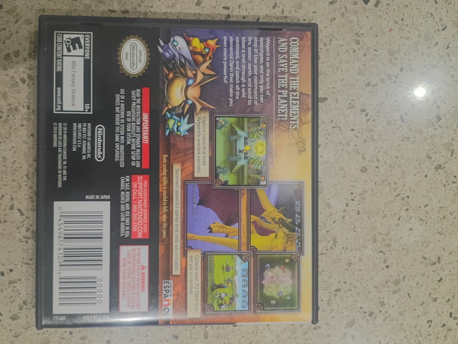 Golden Sun: Dark Dawn for Nintendo DS Complete with Box and Manual