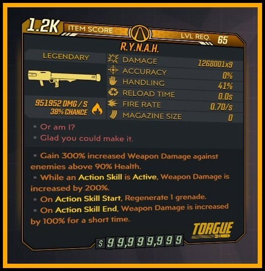All Platforms Borderlands 3 Modded R.Y.N.A.H, Best Launcher, Unlimited Ammo!