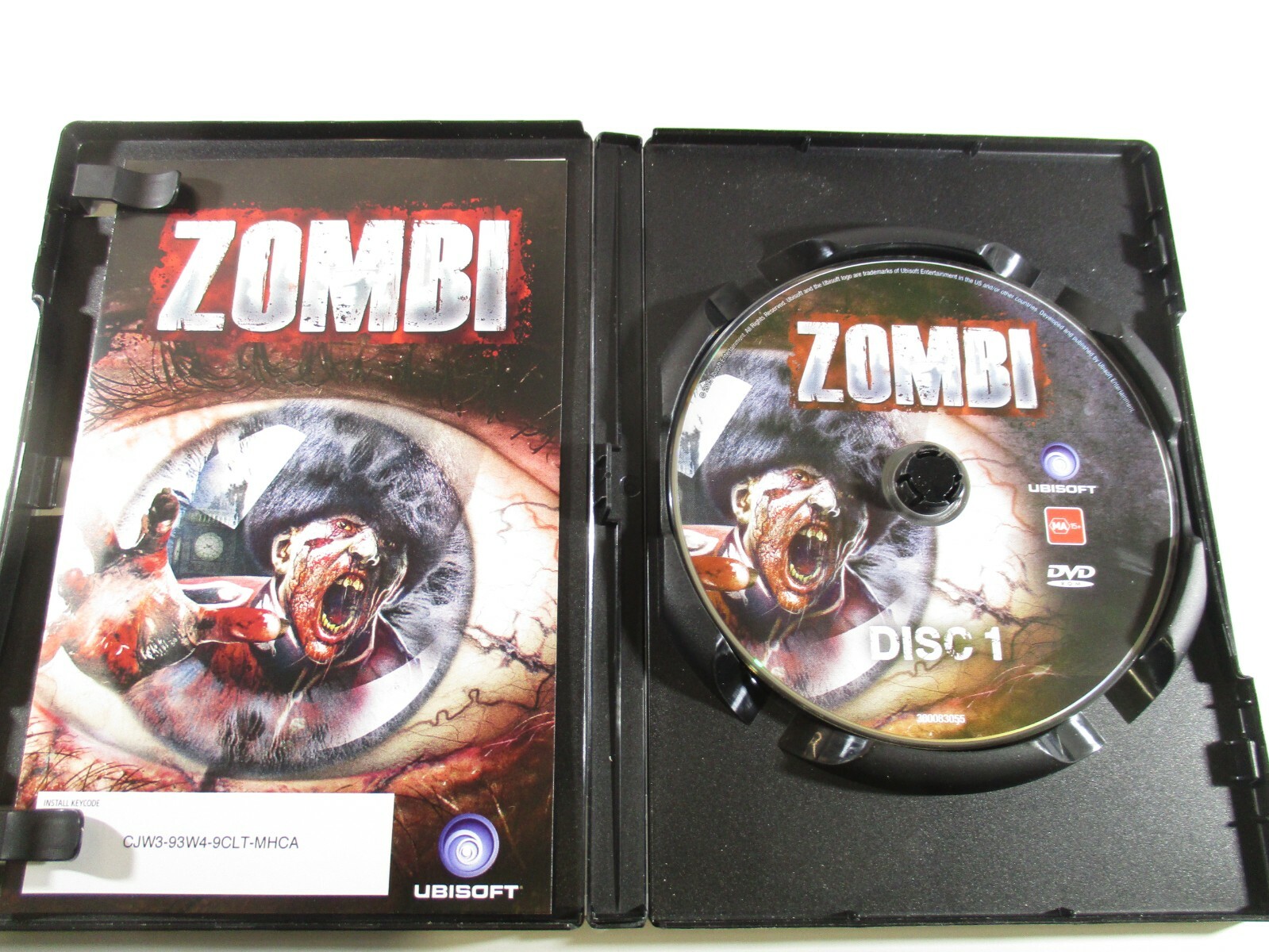 PC Game Zombi MA15+ Ubisoft PC DVD Rom 2015 Ubisoft Entertainment 3 Disc Set.