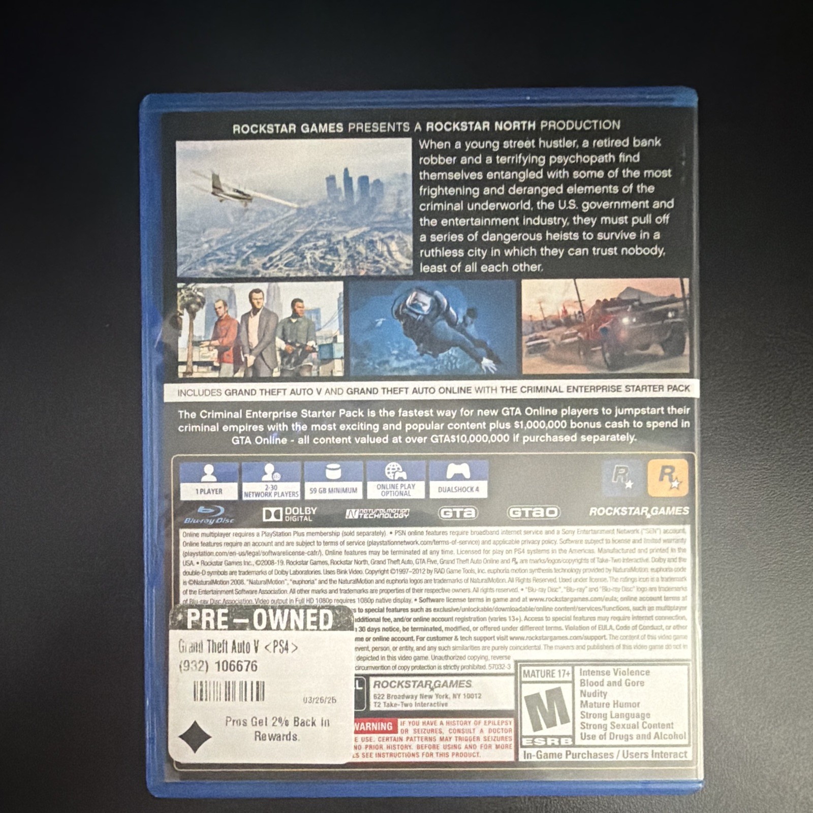 Rockstar Games Grand Theft Auto V Premium Edition PS4 M NTSC-U/C