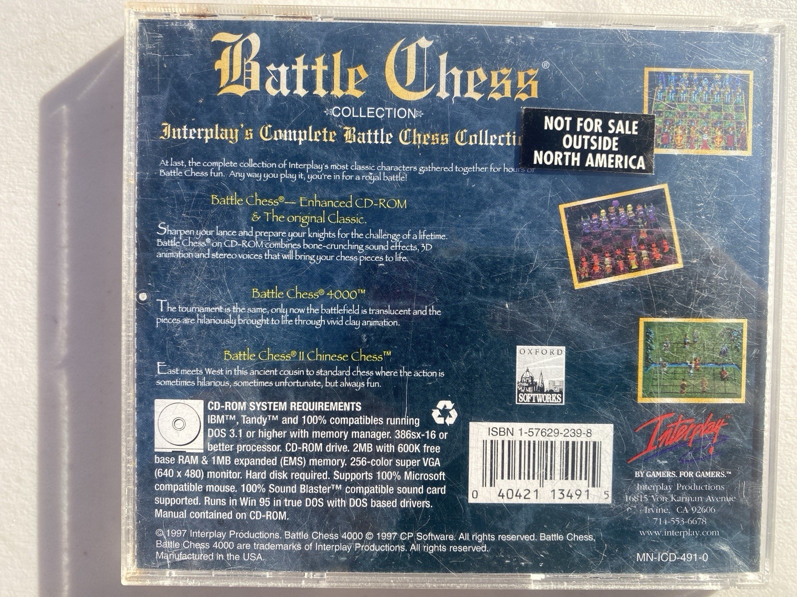 Battle Chess Collection 4 Game Interplay 1997 CD-Rom