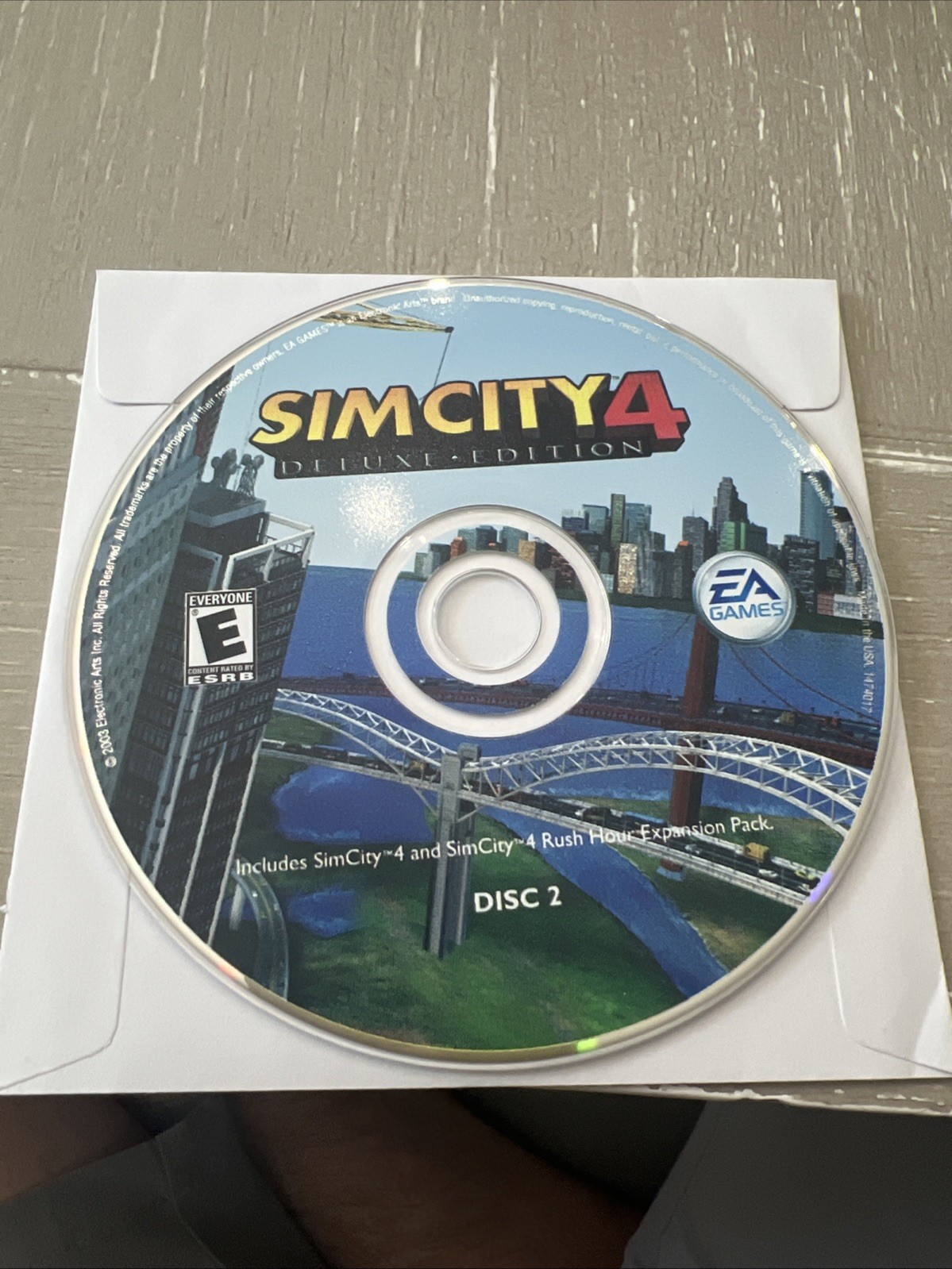 PC Game Sim City 4 Deluxe Edition Disc Two Only EA Computer Game