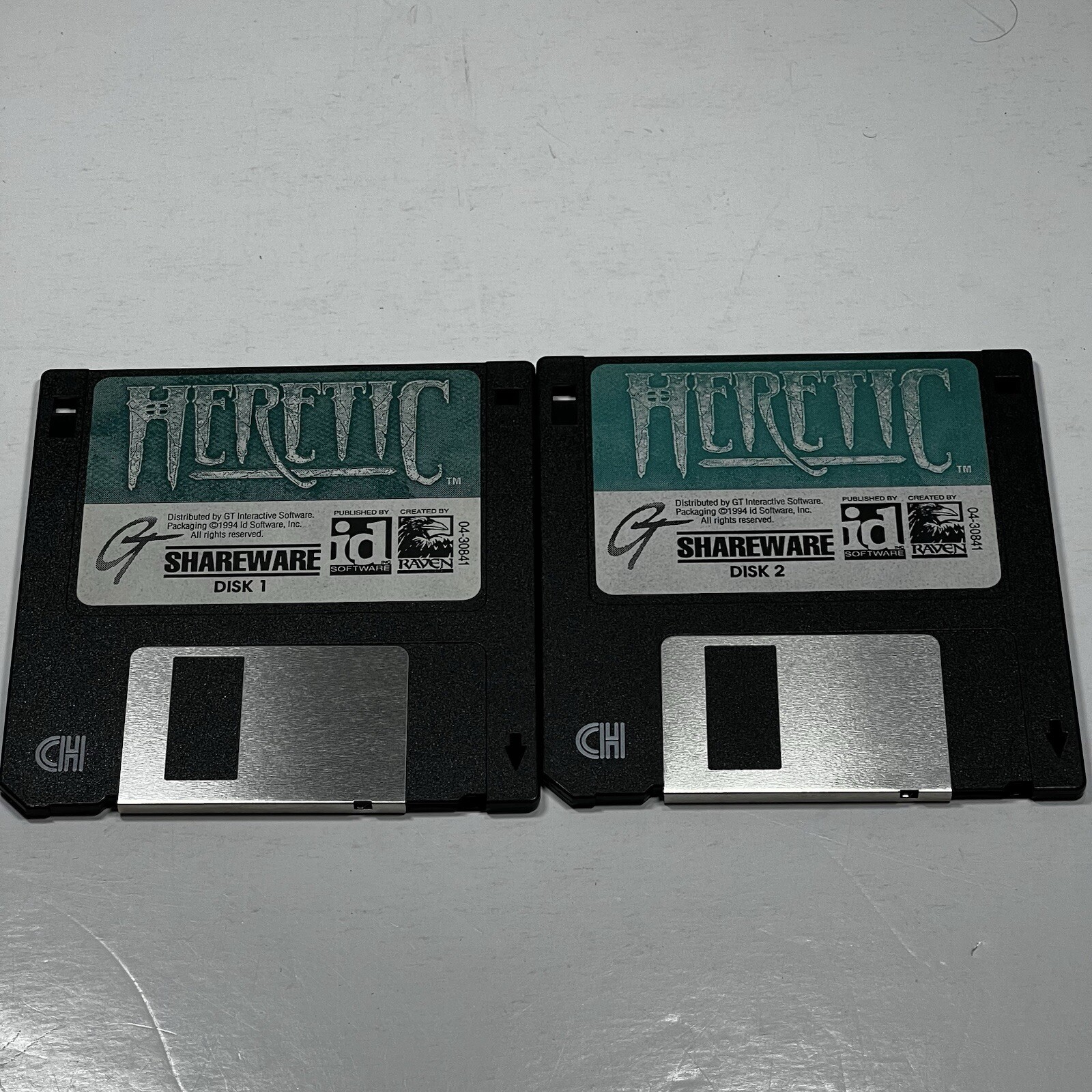 Heretic IBM PC 3.5” Floppy Disc id Software 1994