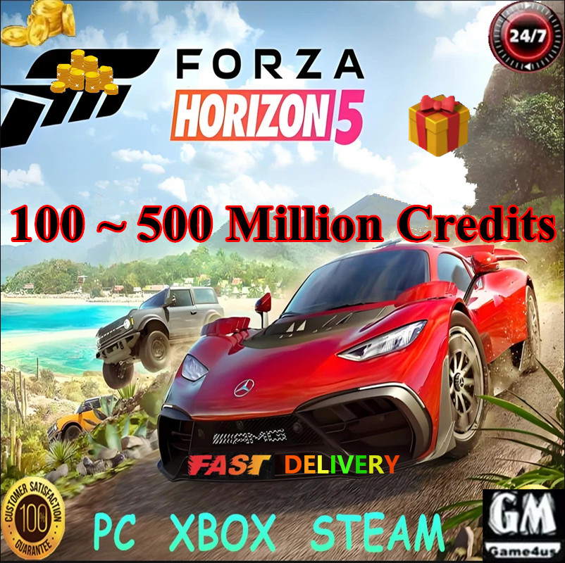 Forza Horizon 5 CREDITS🔥100M-500M CREDITS⭐️STEAM PC XBOX ✅Instant🚀Virtual Item