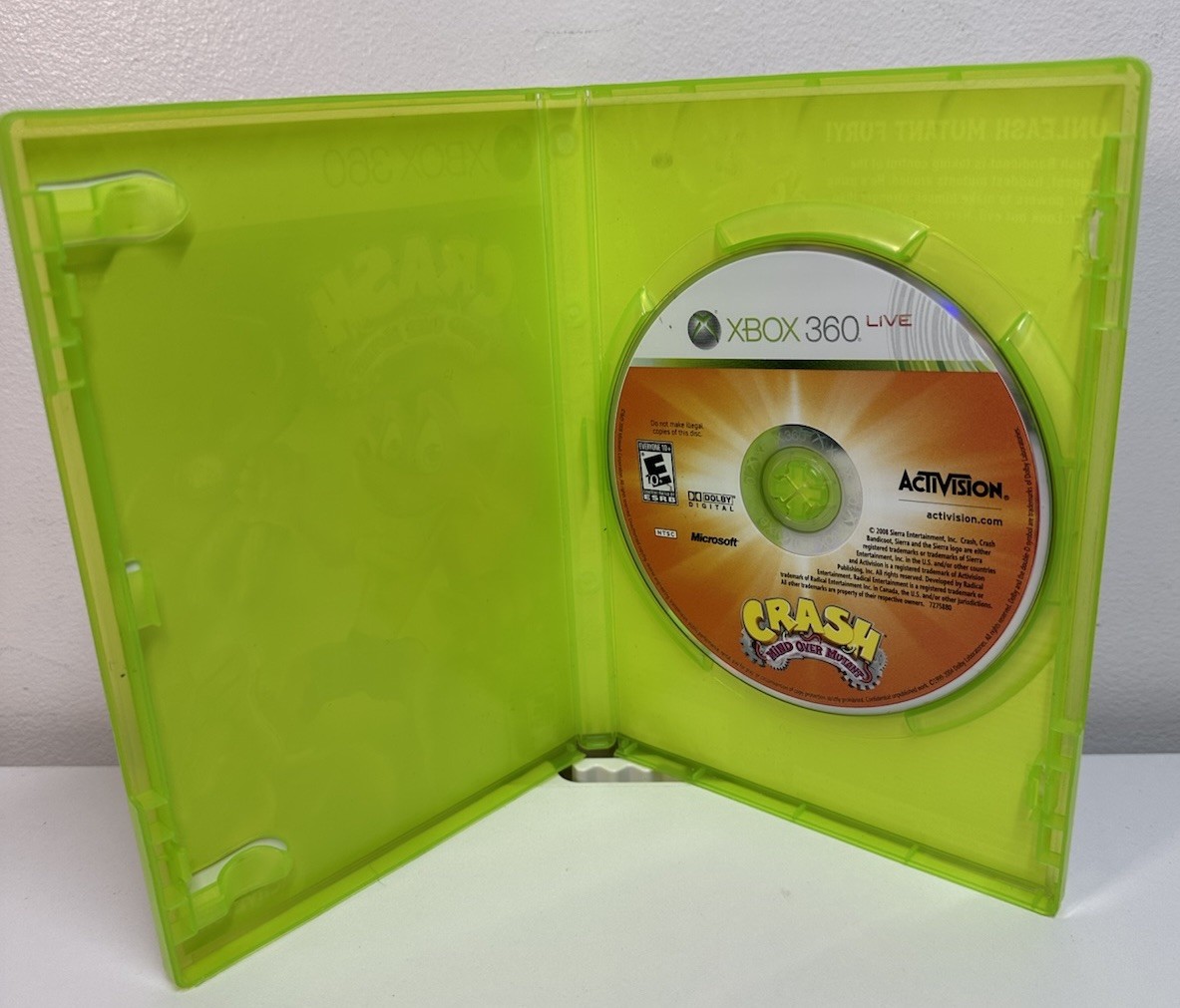 Crash Mind Over Mutant for Xbox 360 – No Manual-disc Has Scratch’s