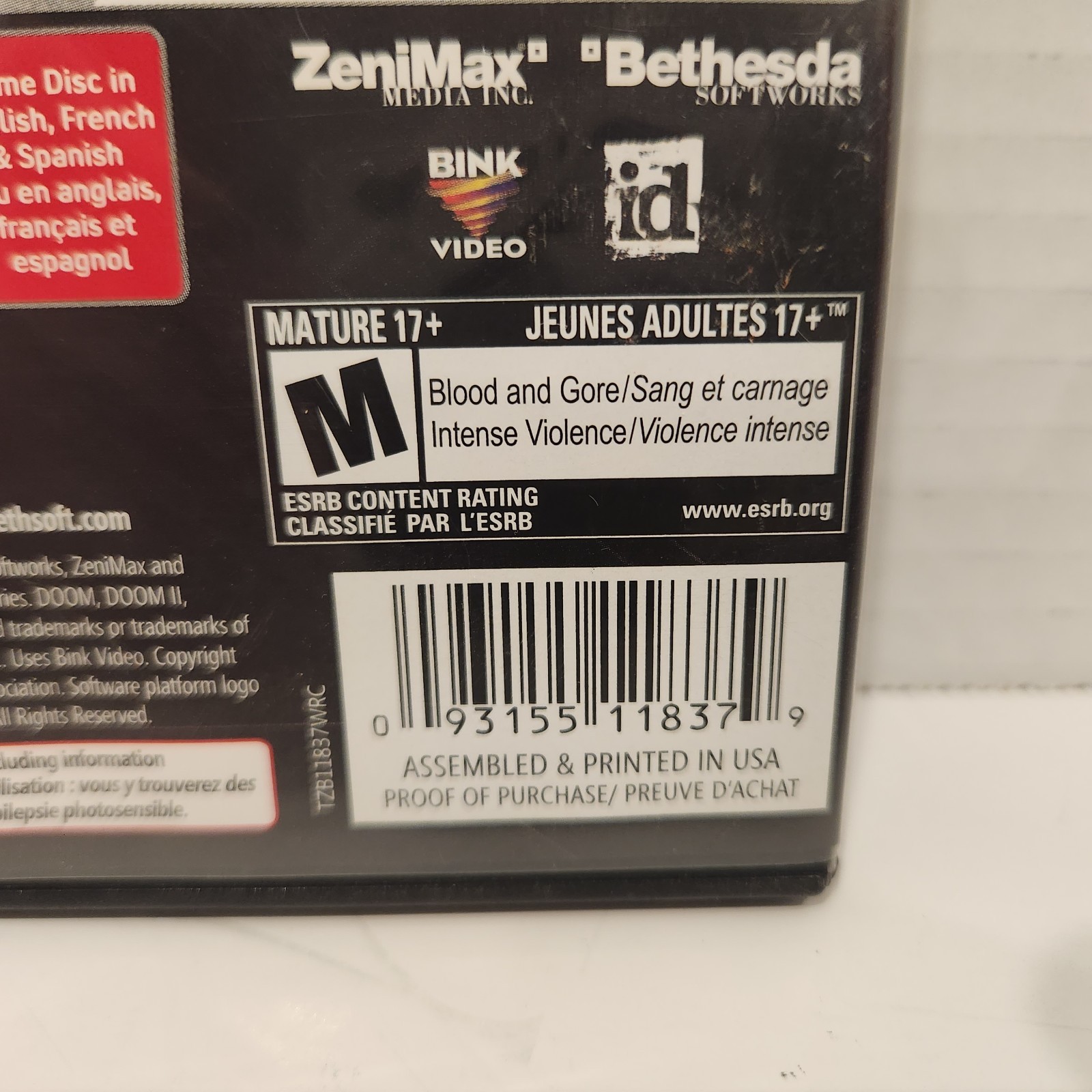 Doom 3: BFG Edition (2012, PC/DVD-ROM, Bethesda) Mature 17+ FREE SHIPPING