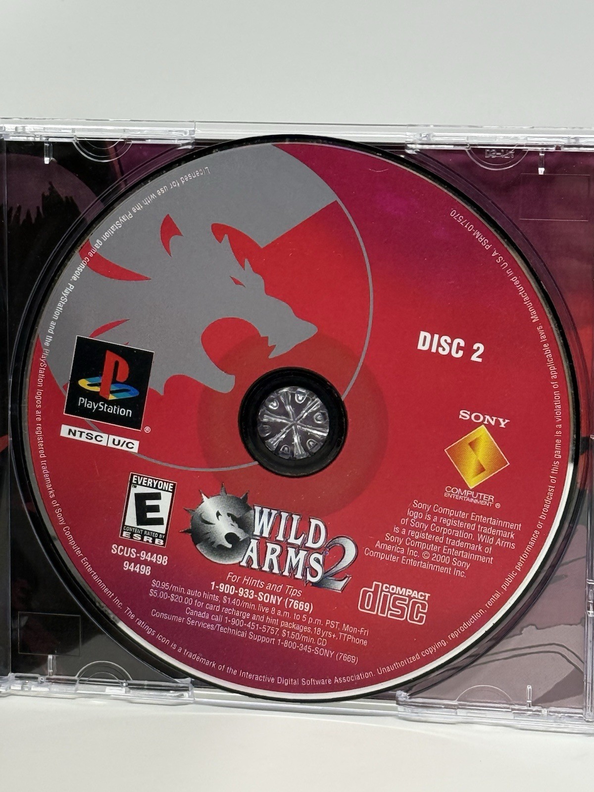 Wild Arms 2 Second Ignition PS1 PlayStation 1 Complete CIB Tested Pristine Discs
