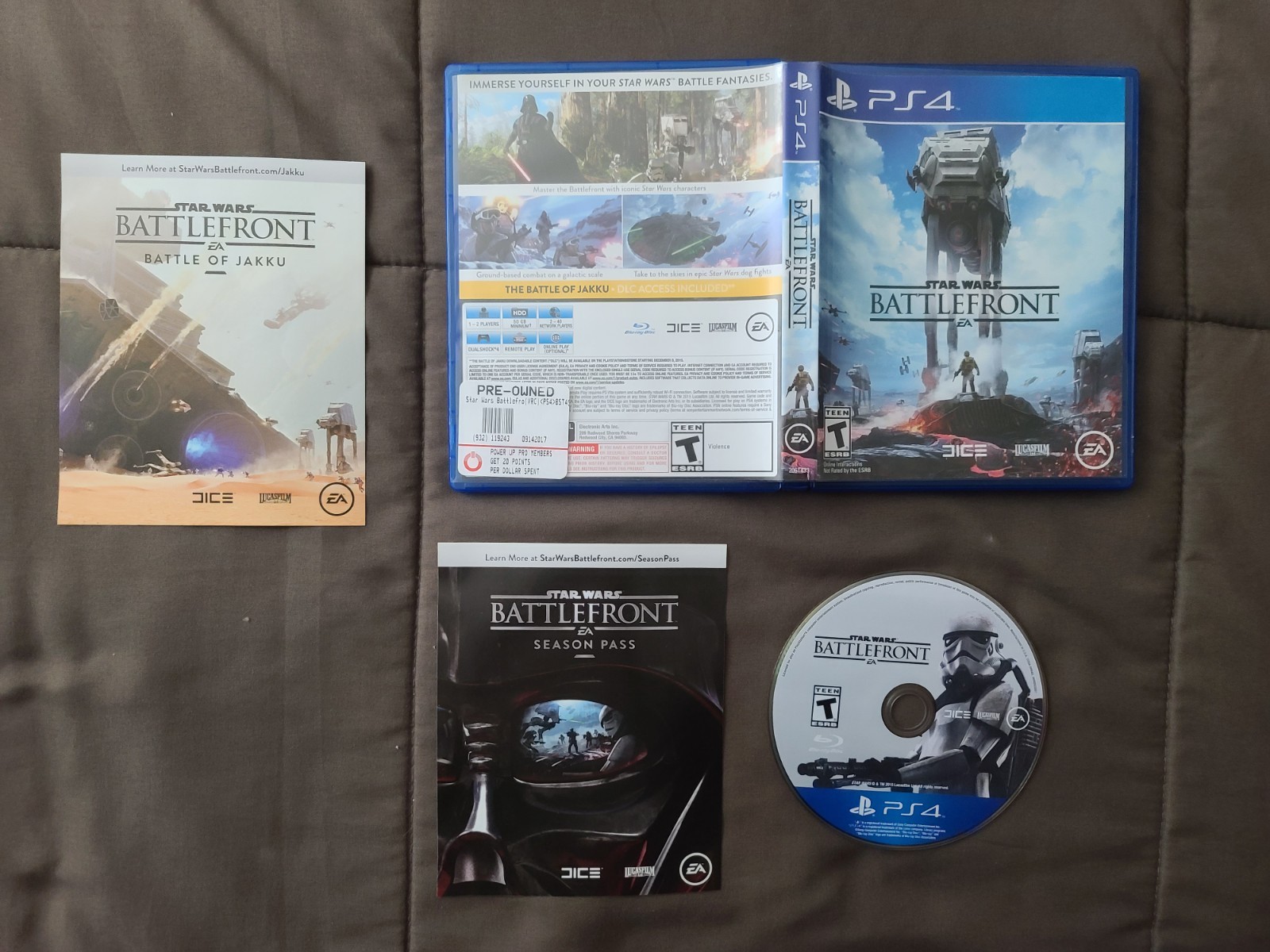 Star Wars: Battlefront (Sony PlayStation 4 PS4, 2015) Tested & Working