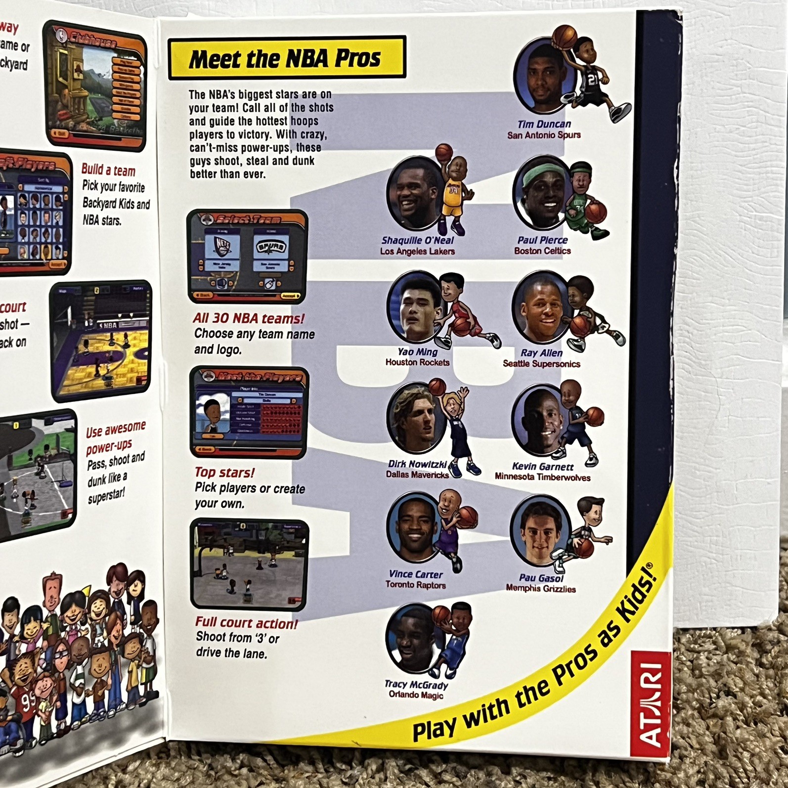 Big Box Backyard NBA Basketball 2004 PC Game Tim Duncan NEW factory sealed
