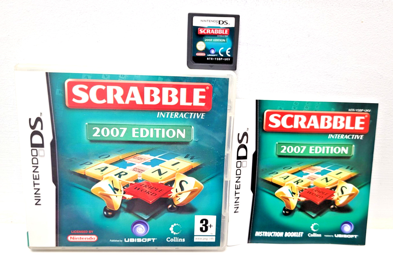 Scrabble Interactive 2007 Edition Nintendo DS EXCELLENT Condition Family Kids