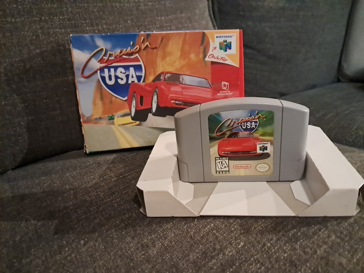 Cruis’n USA (Nintendo 64) Includes: Game, Box, And Cradle. *No Manual*