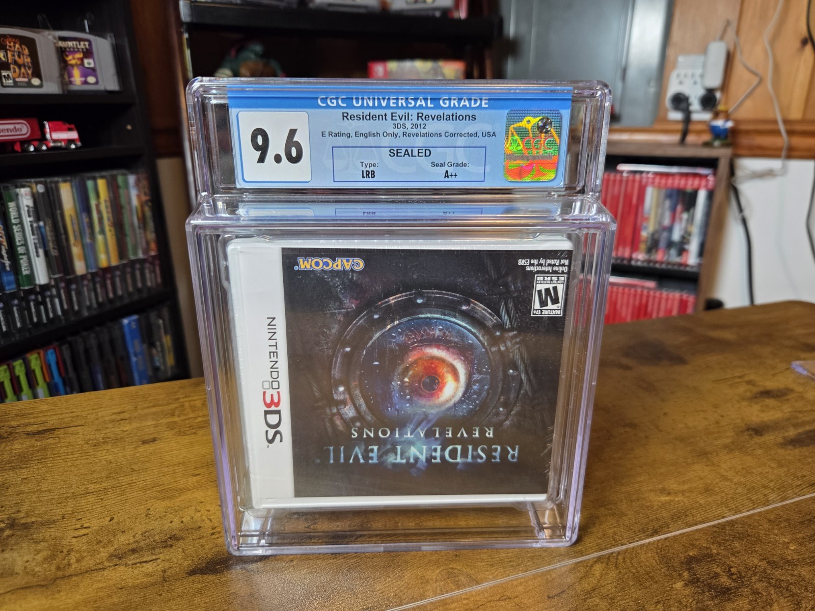 (ERROR UPSIDE-DOWN) CGC 9.6 A++ Resident Evil Revelations (Nintendo 3DS) Graded