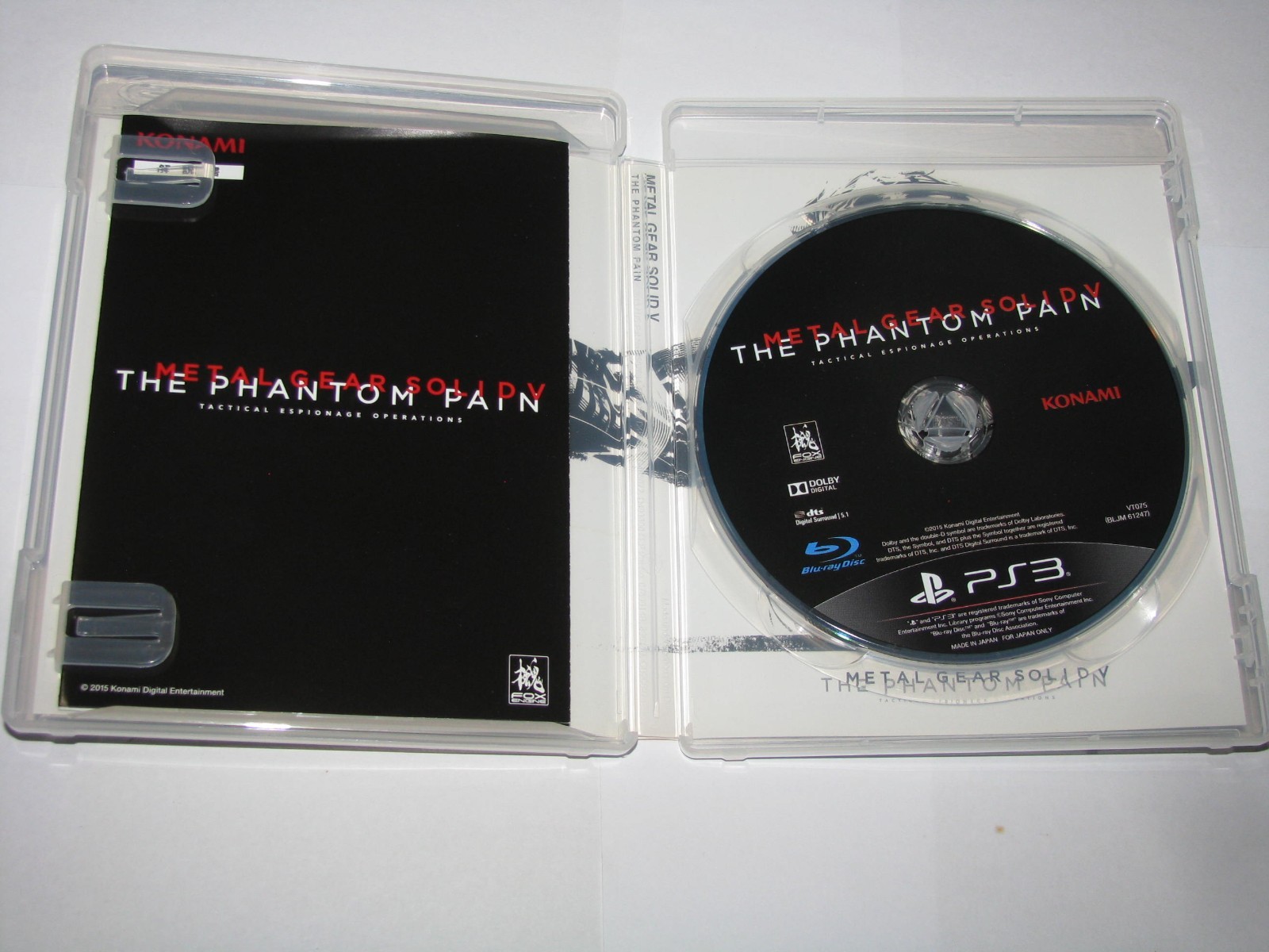 Metal Gear Solid V The Phantom Pain (Japanese) PS3 Japan import US Seller