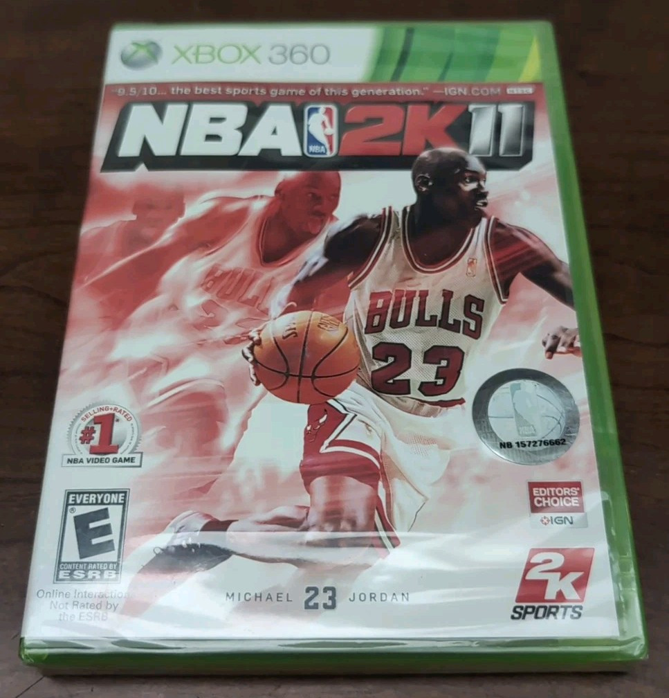 NBA 2K11 (Microsoft Xbox 360, 2010) New Sealed 360 Game Michael Jordan Cover