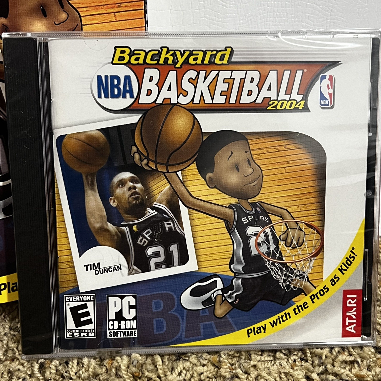 Big Box Backyard NBA Basketball 2004 PC Game Tim Duncan NEW factory sealed