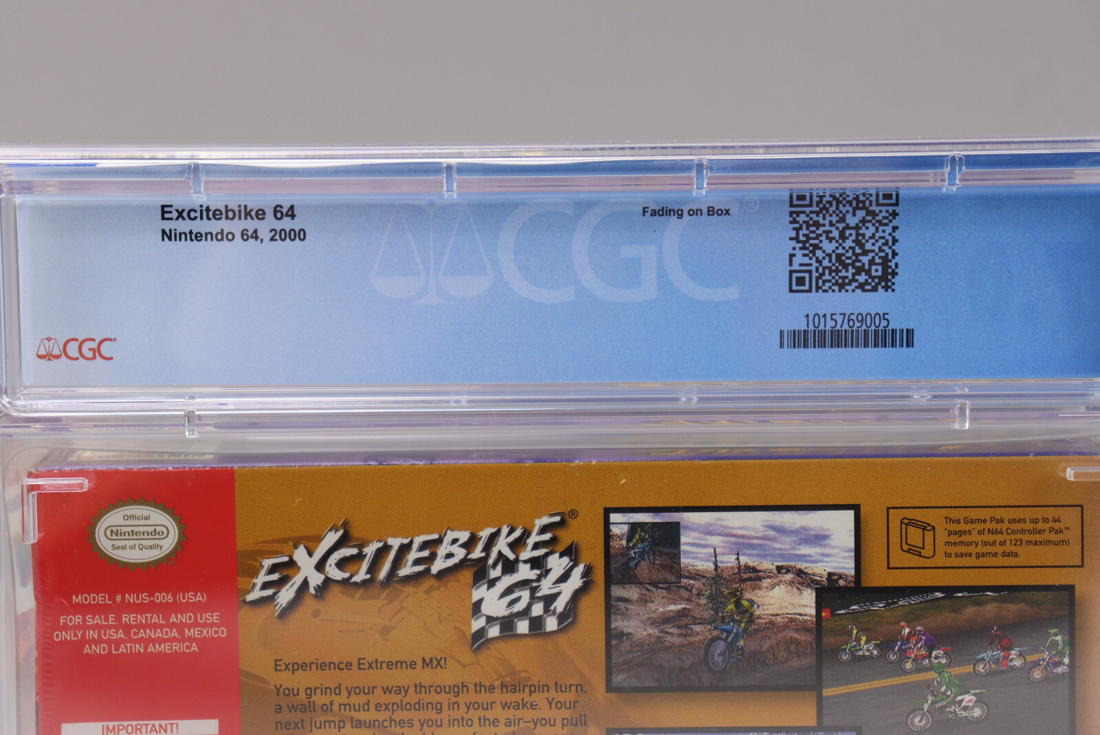 Excitebike 64 Nintendo N64 2000 New Factory Sealed CGC Graded 7.0 A+