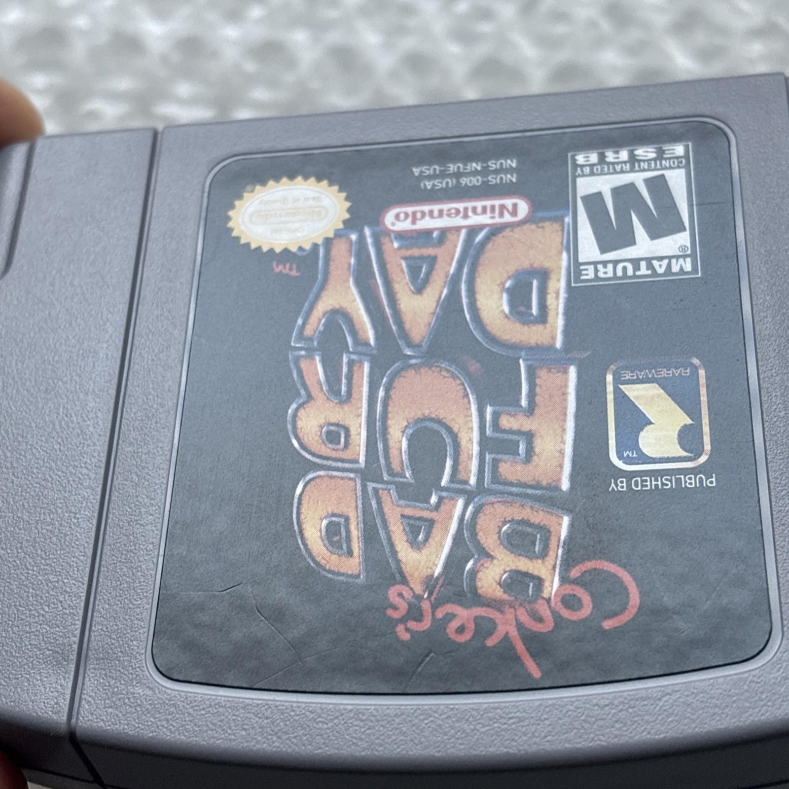 Conker’s Bad Fur Day Authentic Nintendo 64 N64 Super Rare Cleaned Tested Retro