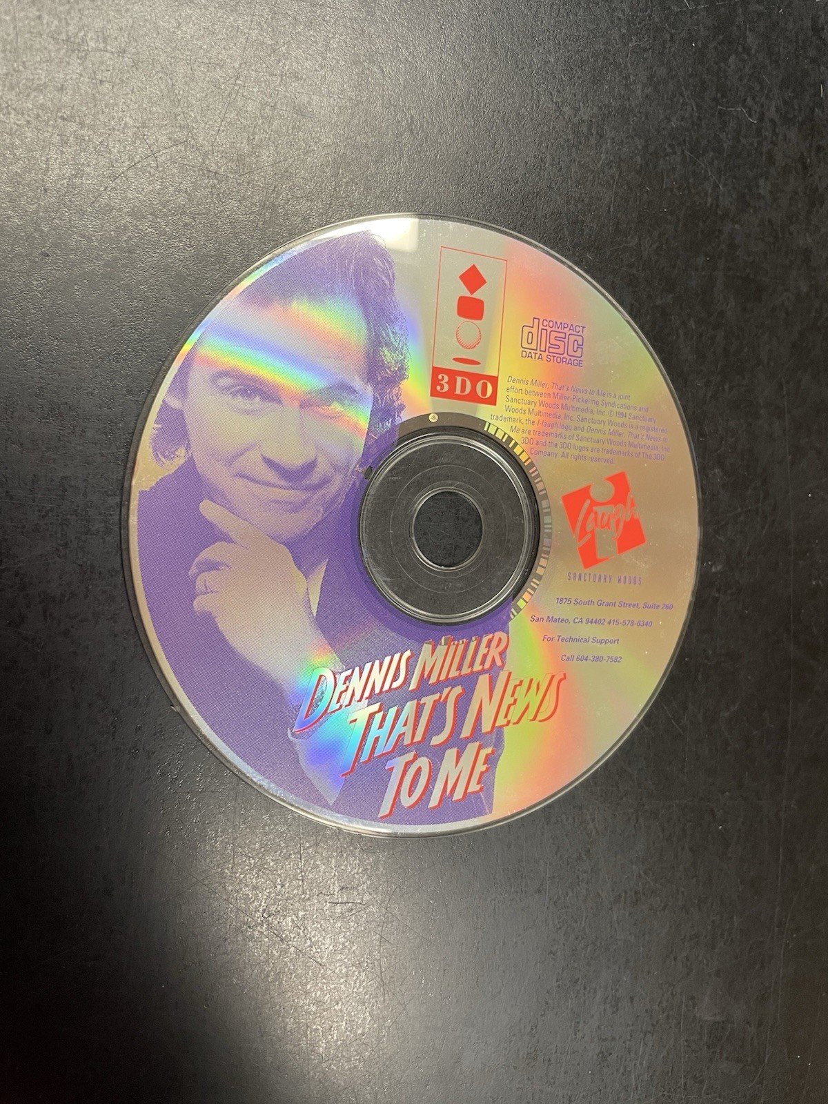 Panasonic 3DO Game Dennis Miller That’s News to Me Disc Only ✅