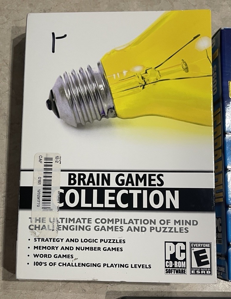 Brain Games Collection Jeopardy Sims 2 Celebration Stuff PC Game Lot Of 3 Tested
