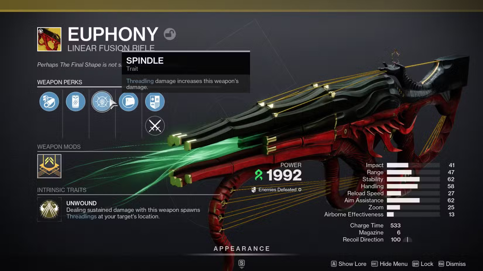 Destiny 2 Euphony + catalyst