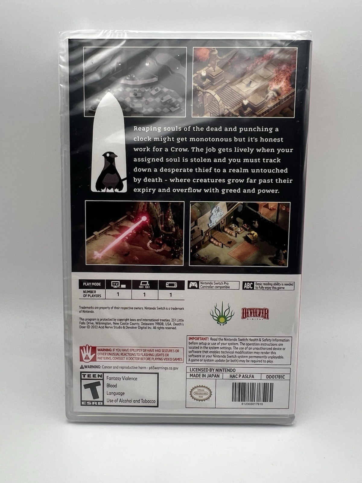 Death’s Door Ultimate Edition – Nintendo Switch – New CIB SEALED GAME – Devolver