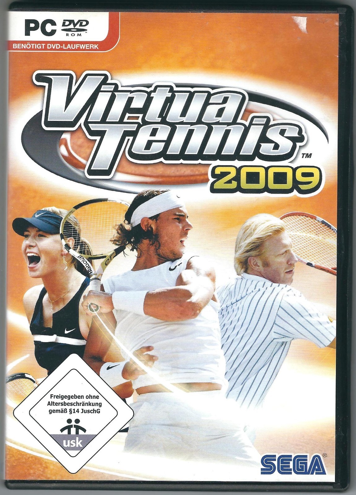 GERMANY – Virtua Tennis 2009 PC DVD Video Game – MARIA SHARAPOVA – BORIS BECKER