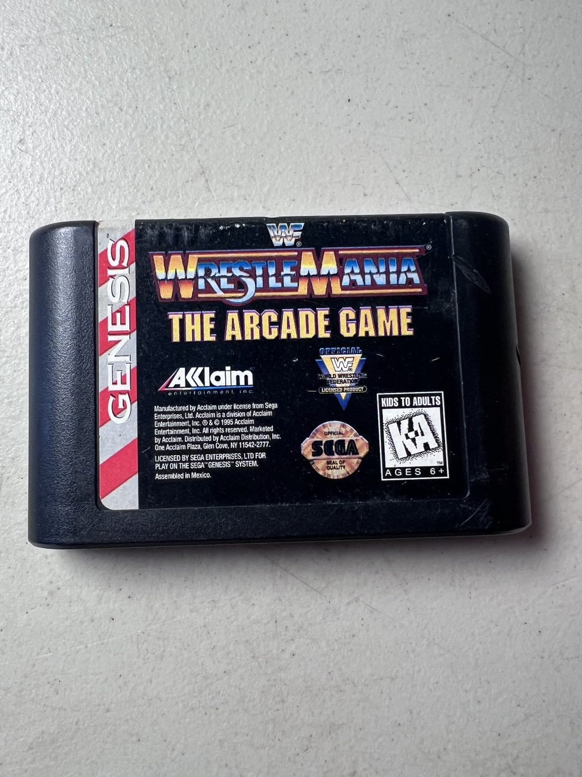 WWF WrestleMania The Arcade Game SEGA Genesis Video Game Wrestling