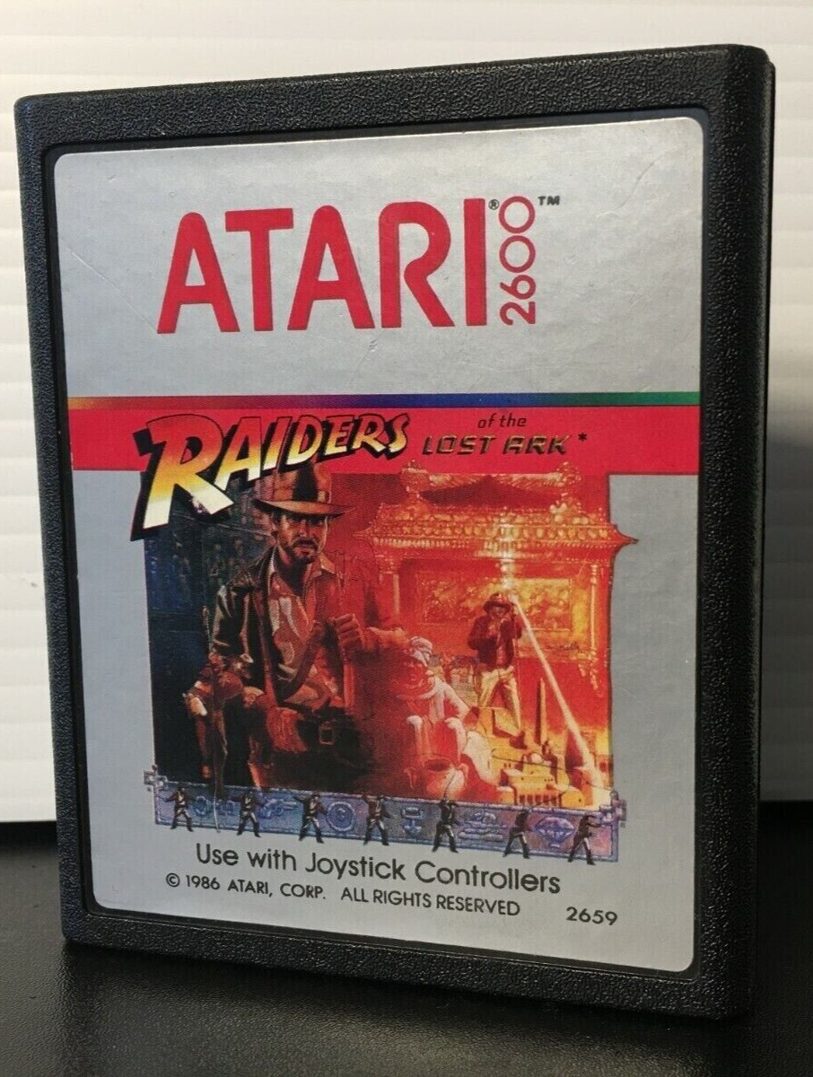 ATARI 2600 Raiders of the Lost Ark LABEL ERROR “RAIDERS LOST ARK” Rarity