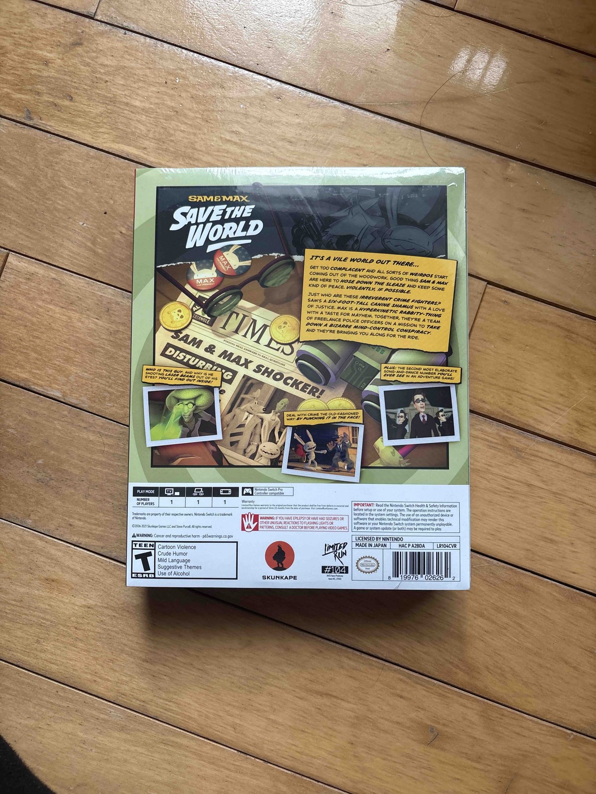 Sam & Max: Save the World / Limited Run Game /Nintendo Switch New