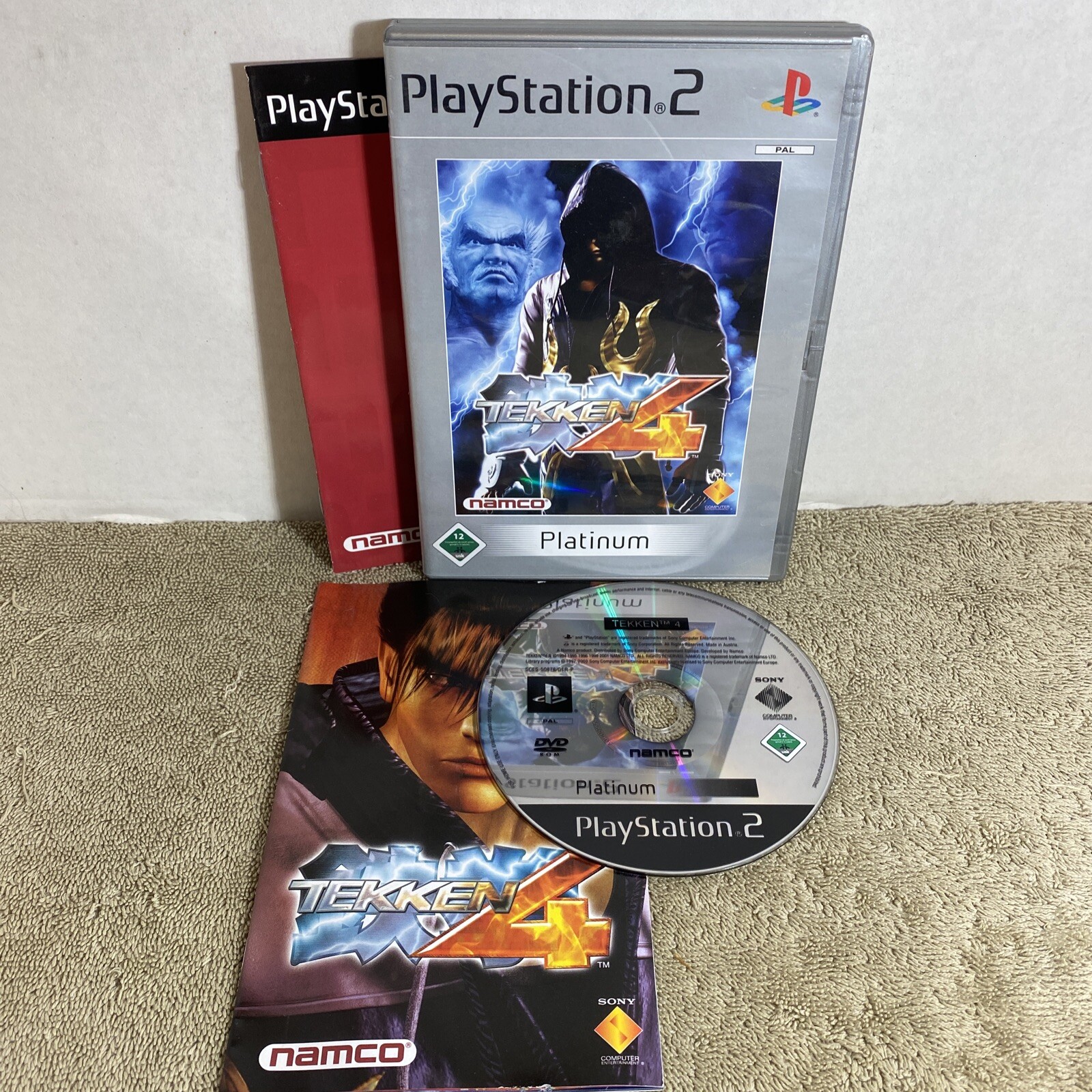 Tekken 4 PlayStation 2 PS2 PAL Austria Import Tested Region Locked Retro Flame