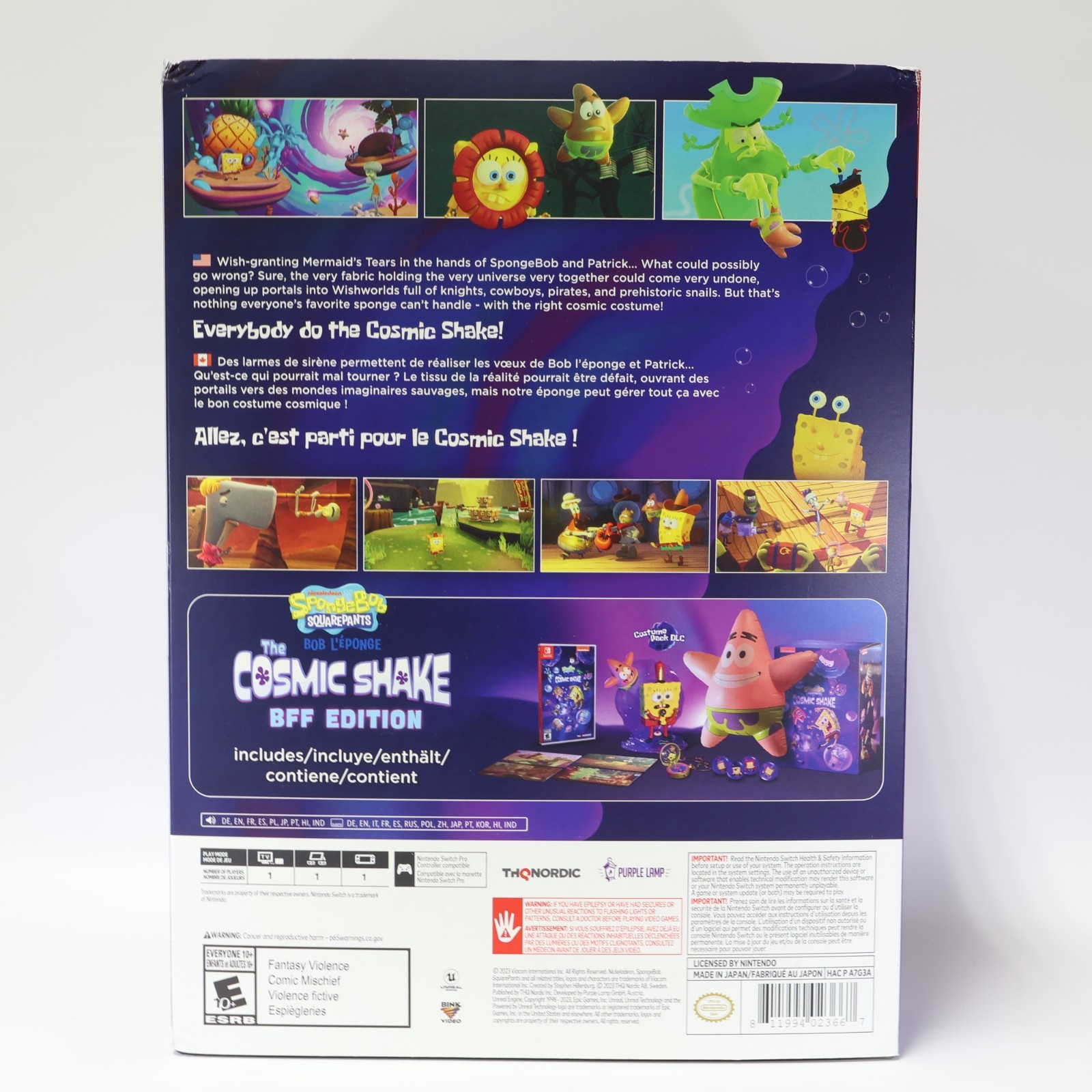 SpongeBob SquarePants The Cosmic Shake BFF Edition (Switch) New Sealed