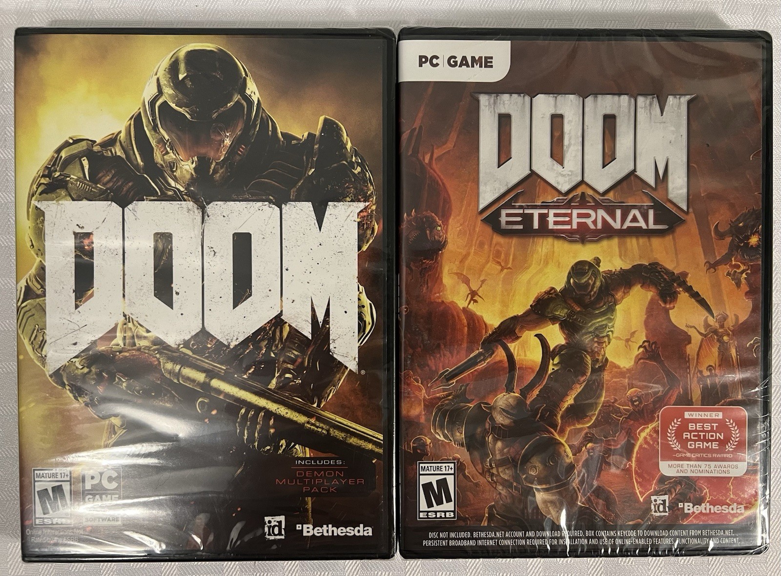 Doom & Doom Eternal PC Video Game Windows Brand New