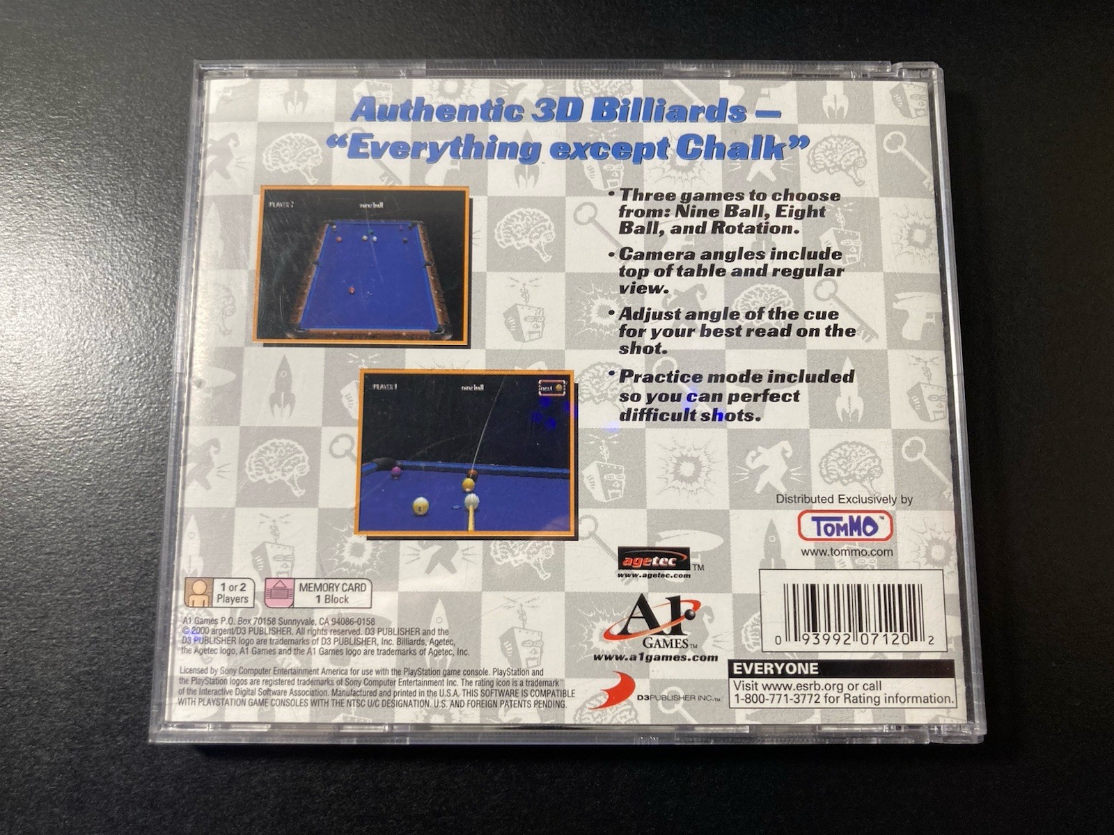 Billiards (Sony PlayStation 1, 2001)