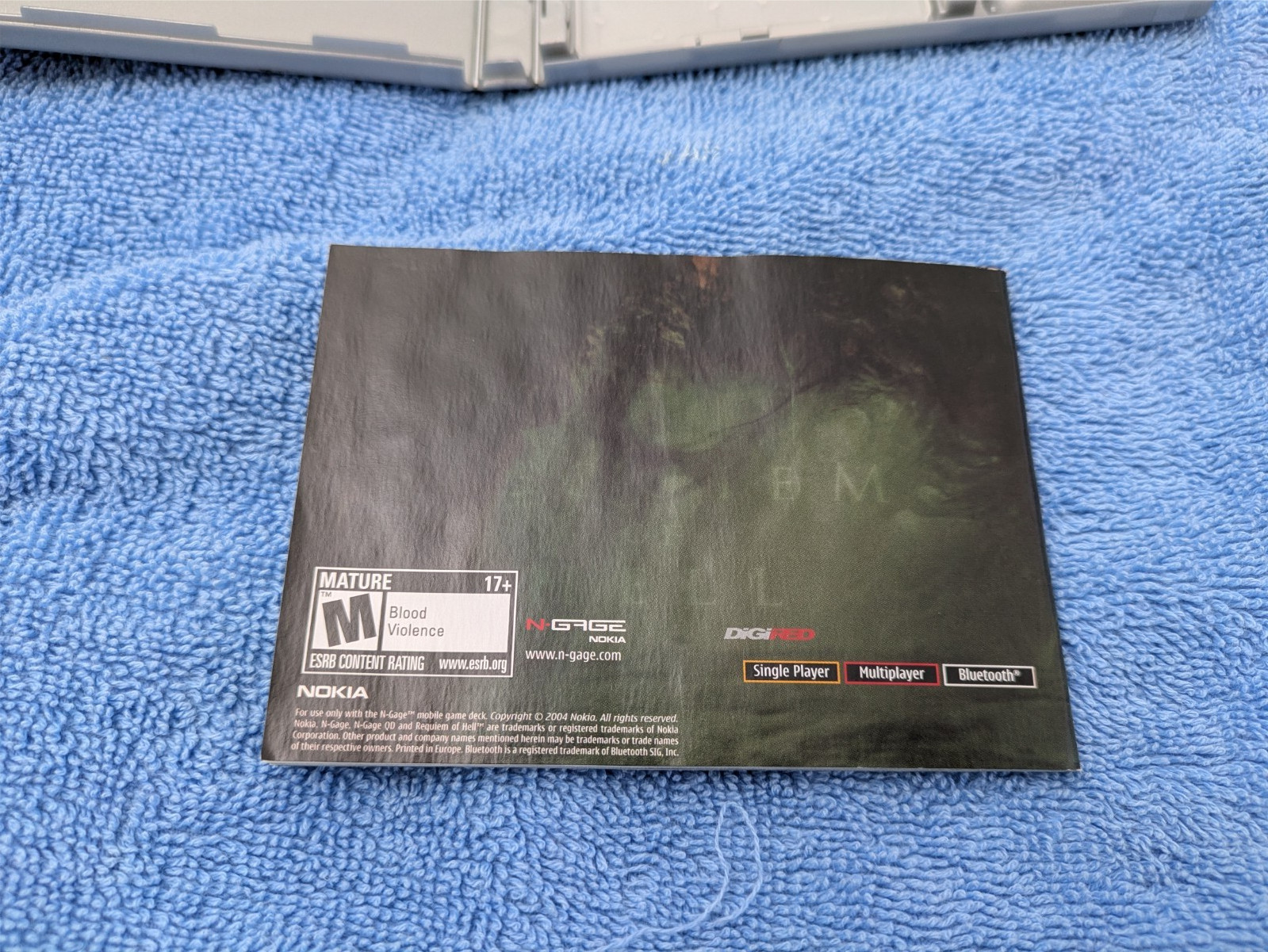 Requiem of Hell (Nokia N-Gage, 2004). Complete in Box. N Gage. Authentic US Ver.