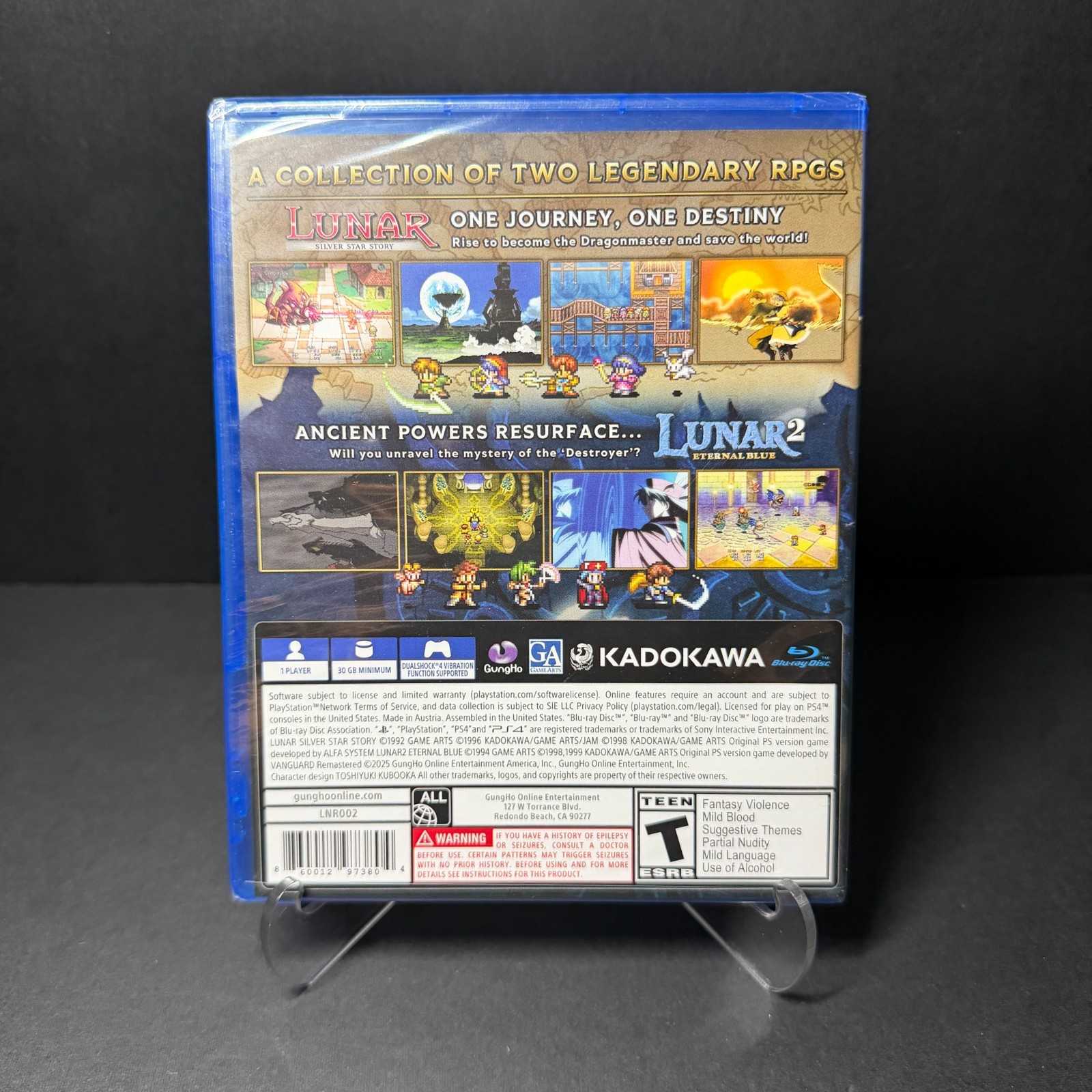 Lunar Remastered Collection (US Version) (PS4 / Playstation 4) BRAND NEW