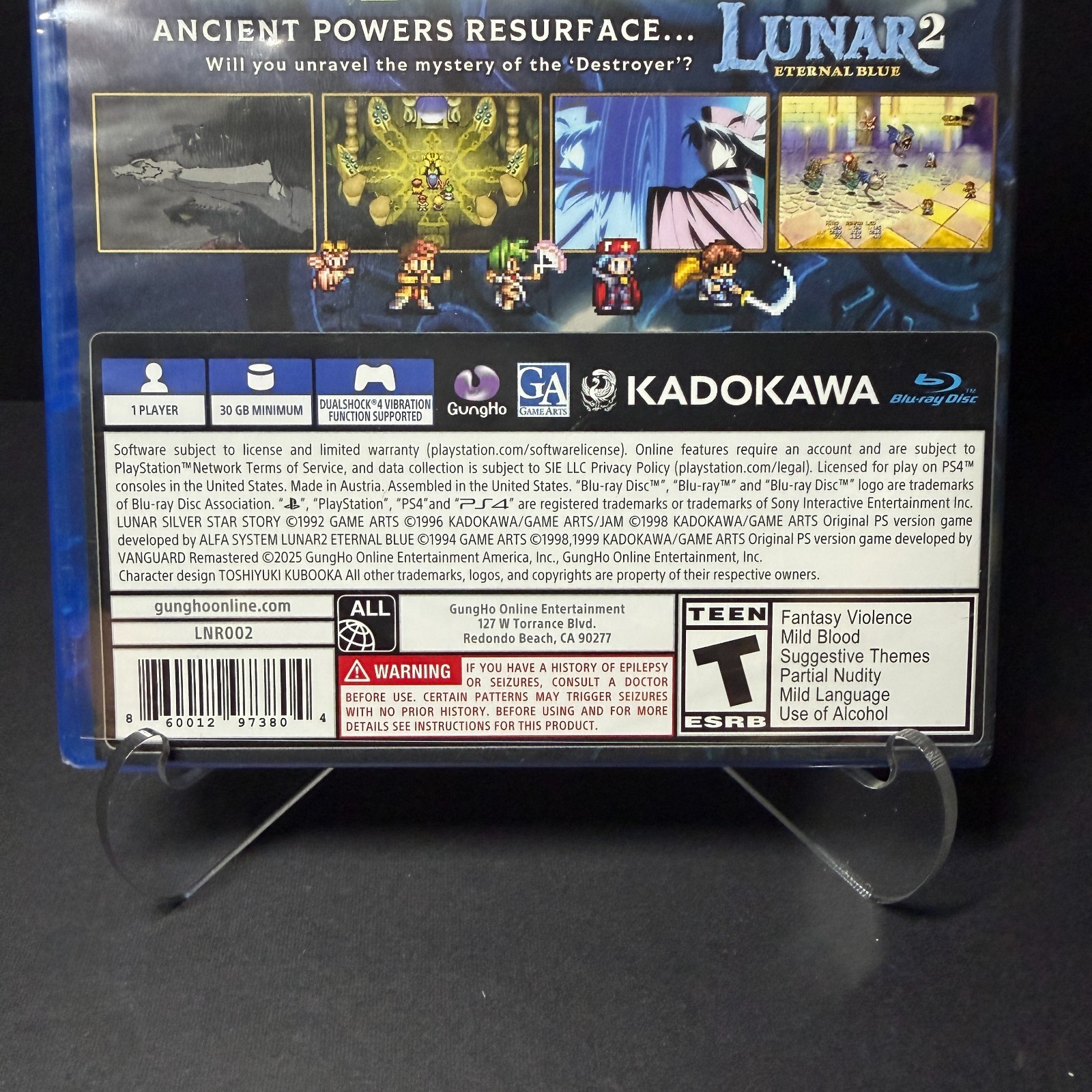 Lunar Remastered Collection (US Version) (PS4 / Playstation 4) BRAND NEW