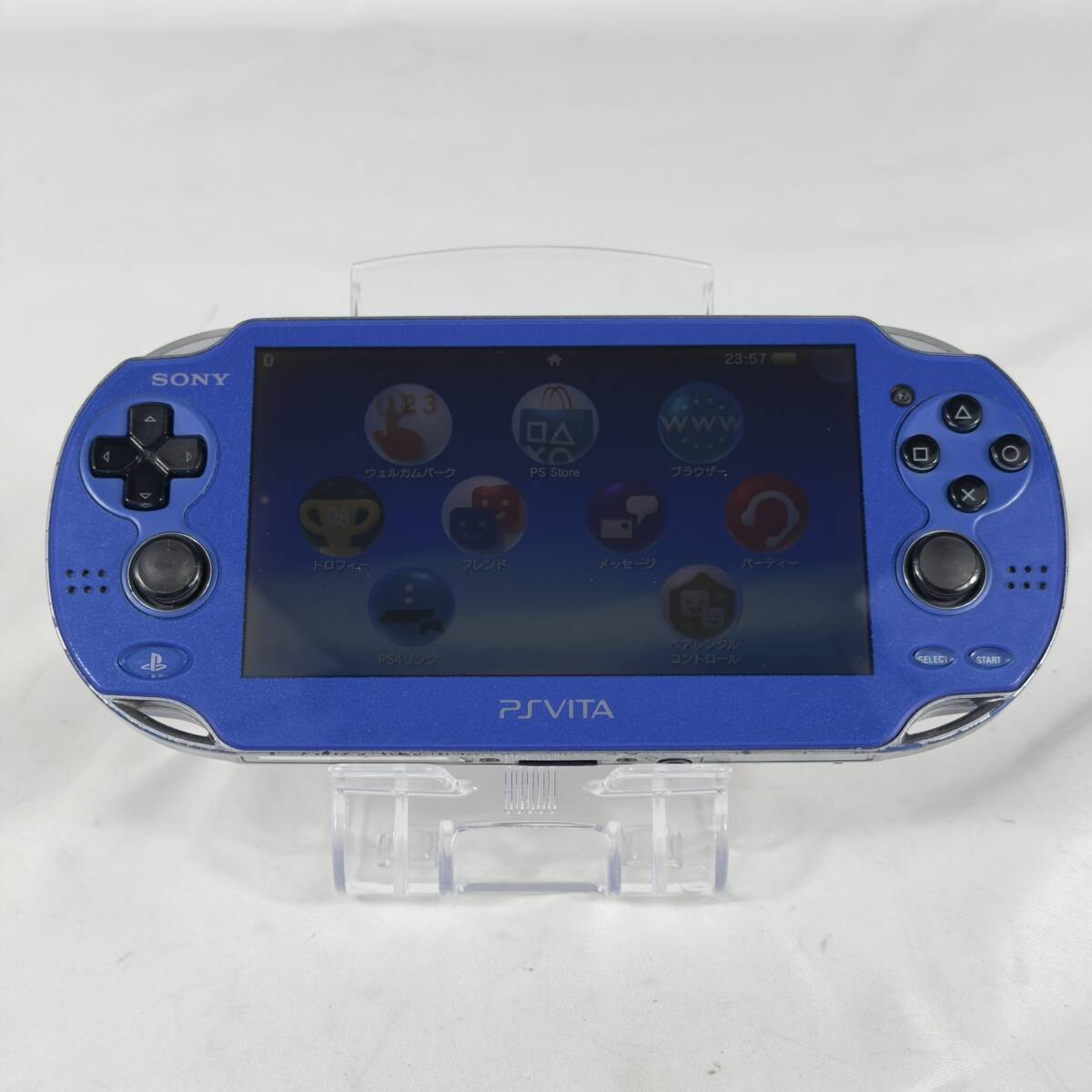 Sony PlayStation Vita PCH-1000 Handheld Console Blue Used With Scratches