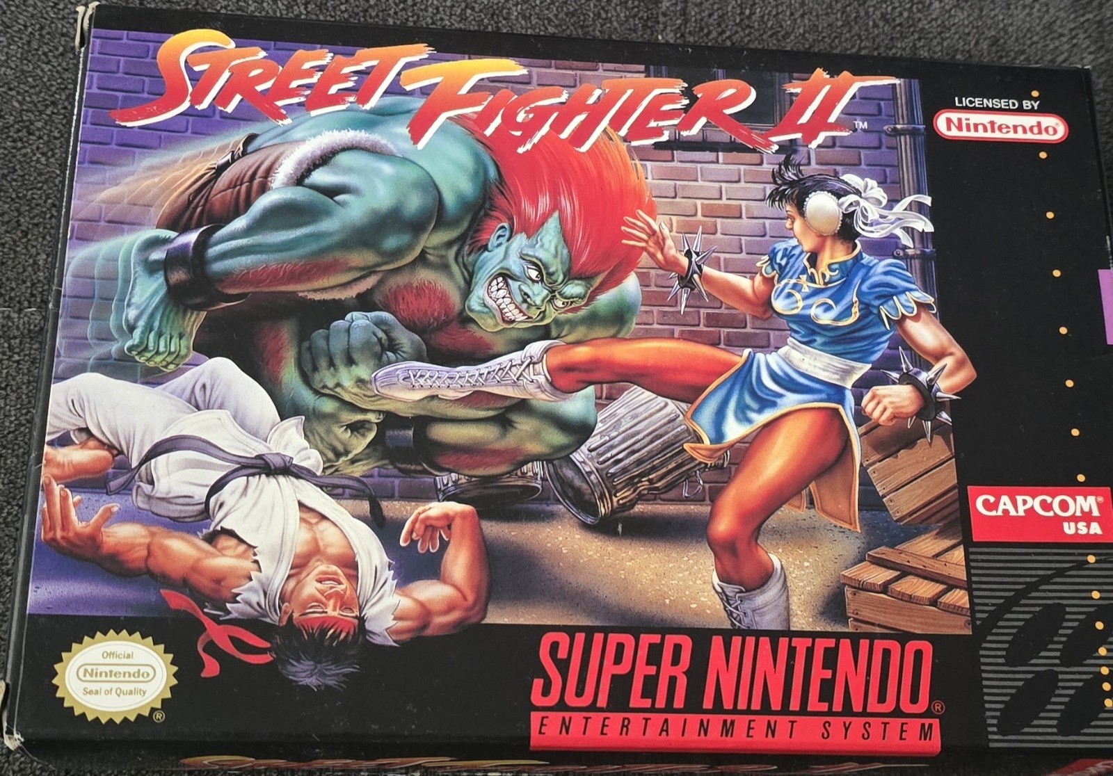 Street Fighter II Super Nintendo Entertainment System SNES CIB 18