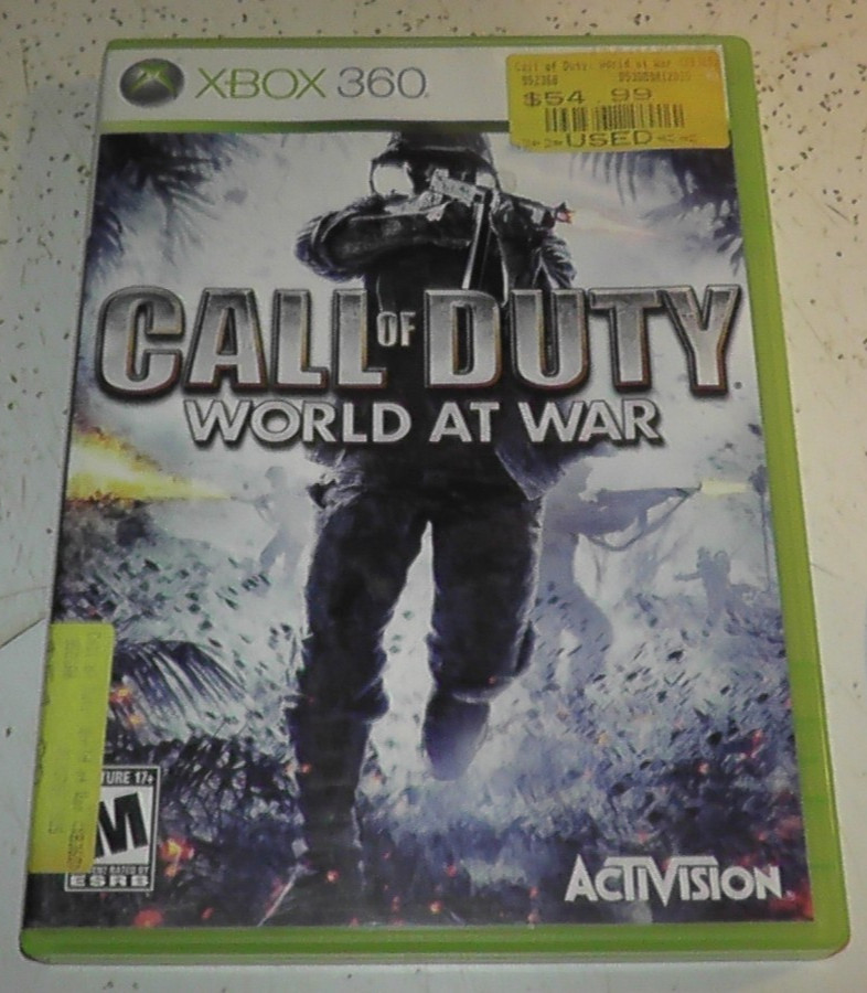 COD CALL OF DUTY WORLD AT WAR – xbox 360 Game Tested Working