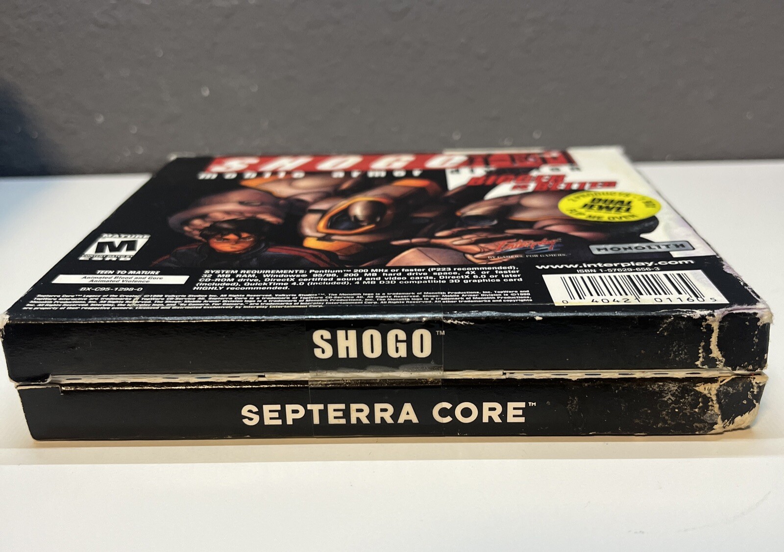 SEPTERRA CORE + SHOGO Mobile Armor Division PC Game CD-ROM Dual Jewel Pack