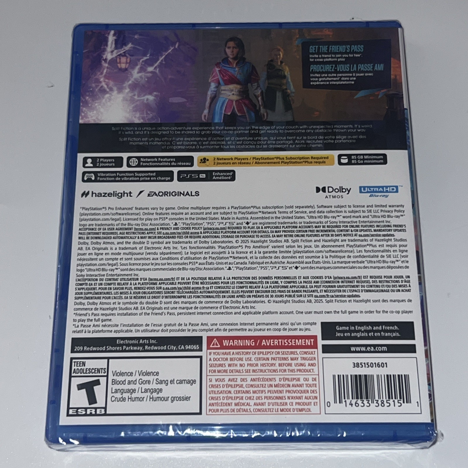 Split Fiction – Playstation 5 | PS5 | Brand New Factory Sealed!