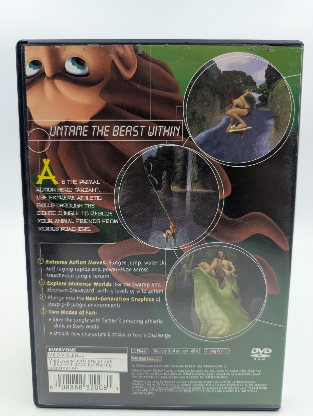 Disney’s Tarzan: Untamed (Sony PlayStation 2, 2001) Complete CIB