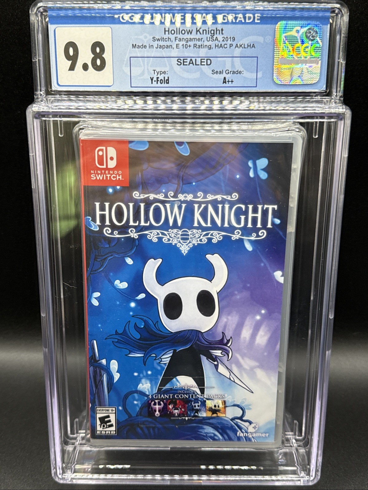 Fangamer Hollow Knight Nintendo Switch Sealed CGC 9.8 A++