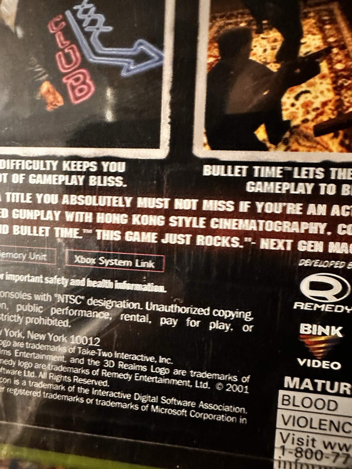 Max Payne 1 – 2001 – OG Xbox – ‘MUST’ – WATA, PSA, VGA, CGC, IGS GRADING READY