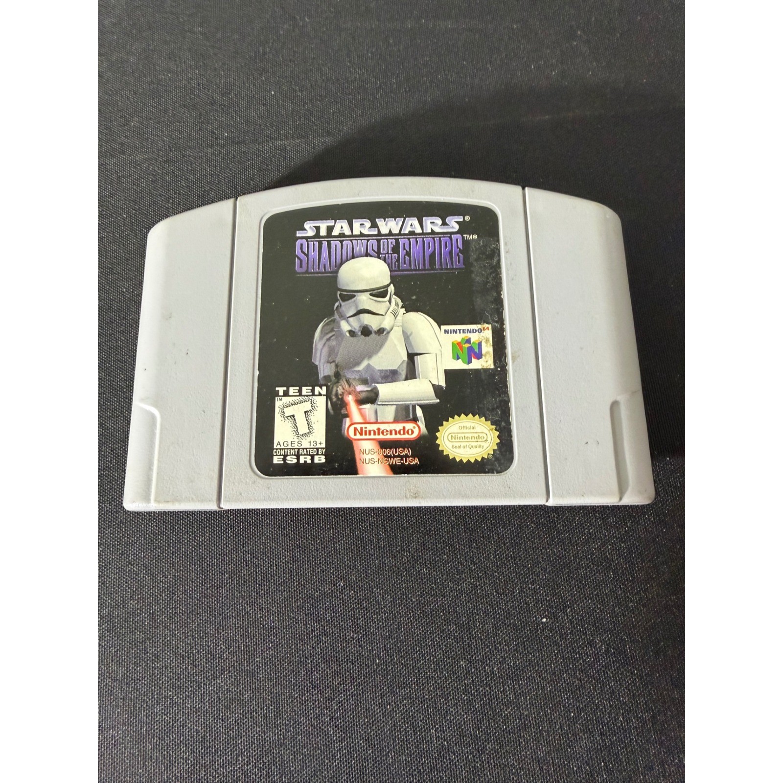 Nintendo Star Wars Shadows of the Empire N64 Grey Good Authentic NUS-006 USA