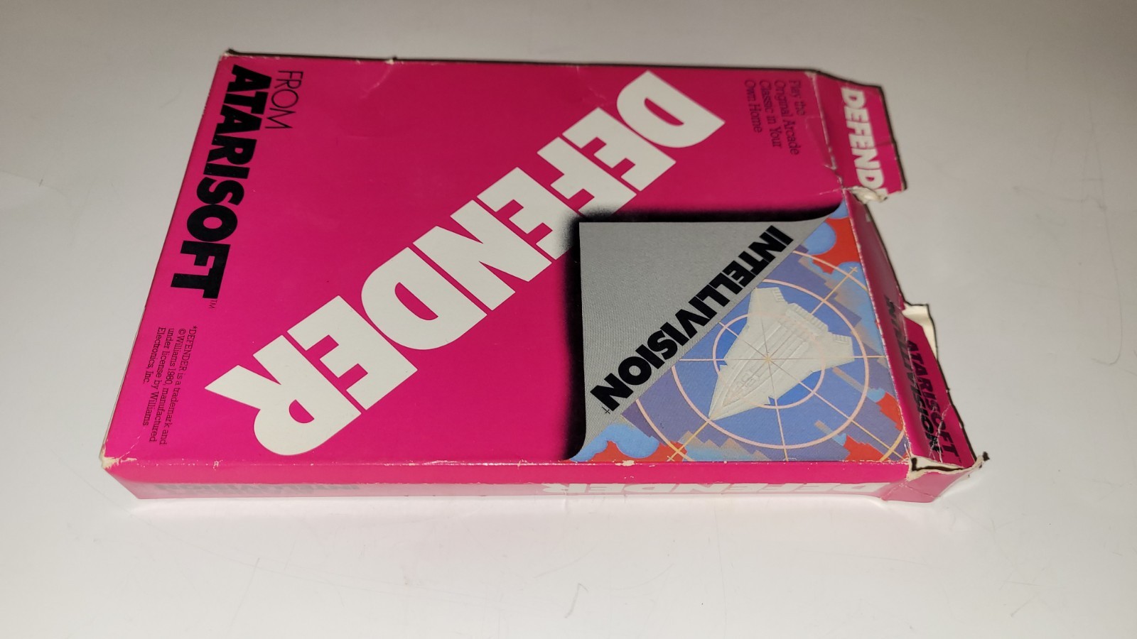 Defender Intellivision Game in Original Box w/Manual & Registration Card