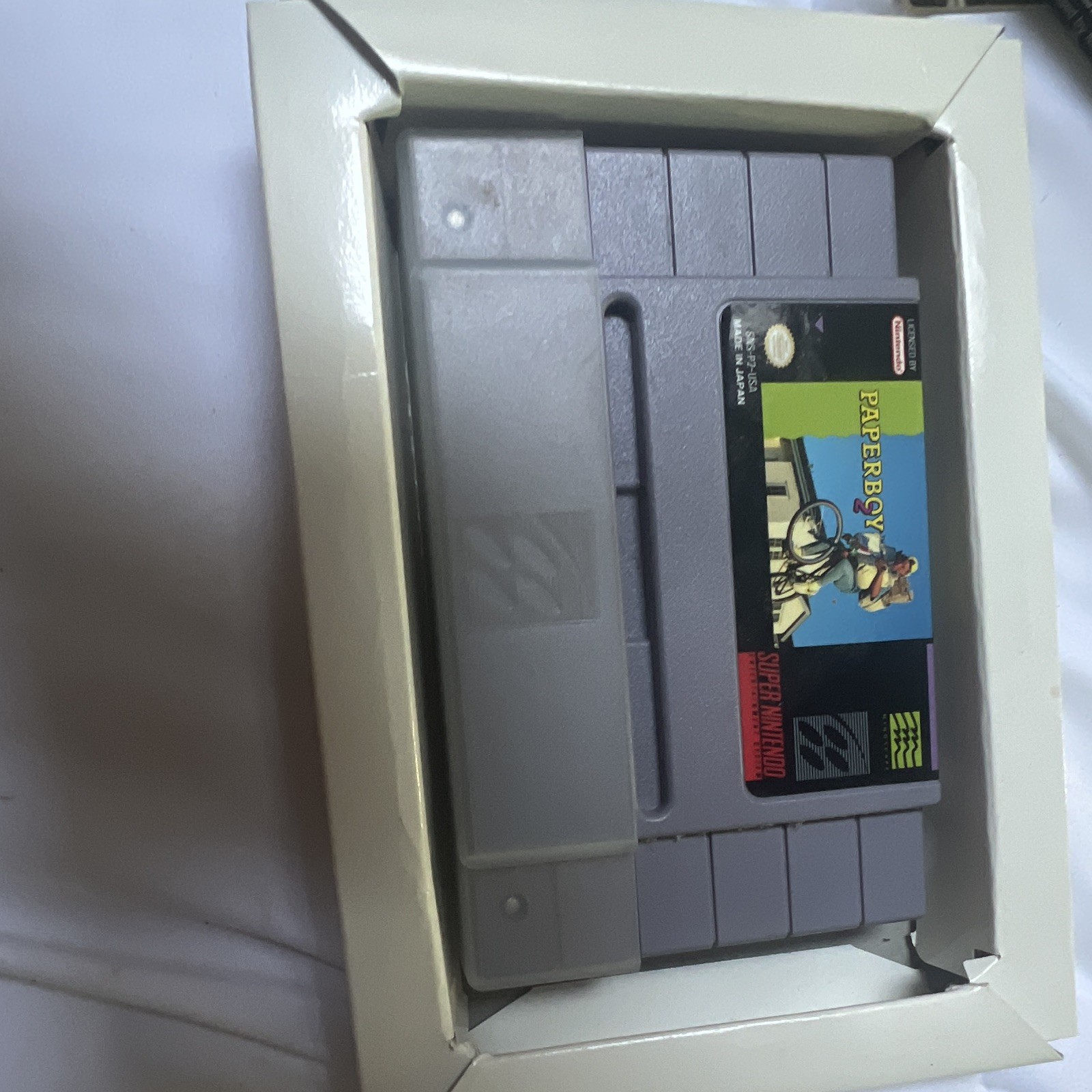Paperboy 2 SNES Complete In Box CIB Super Nintendo Authentic Tested Manual Box