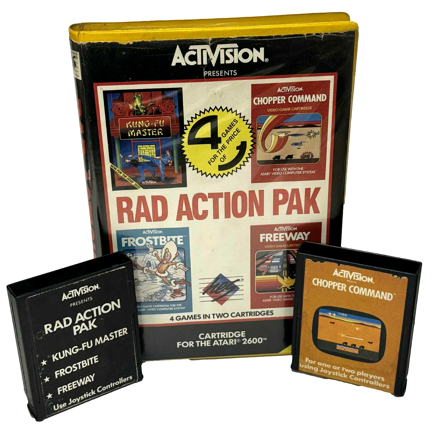 Rad Action Pak Atari 2600 *Complete* HES