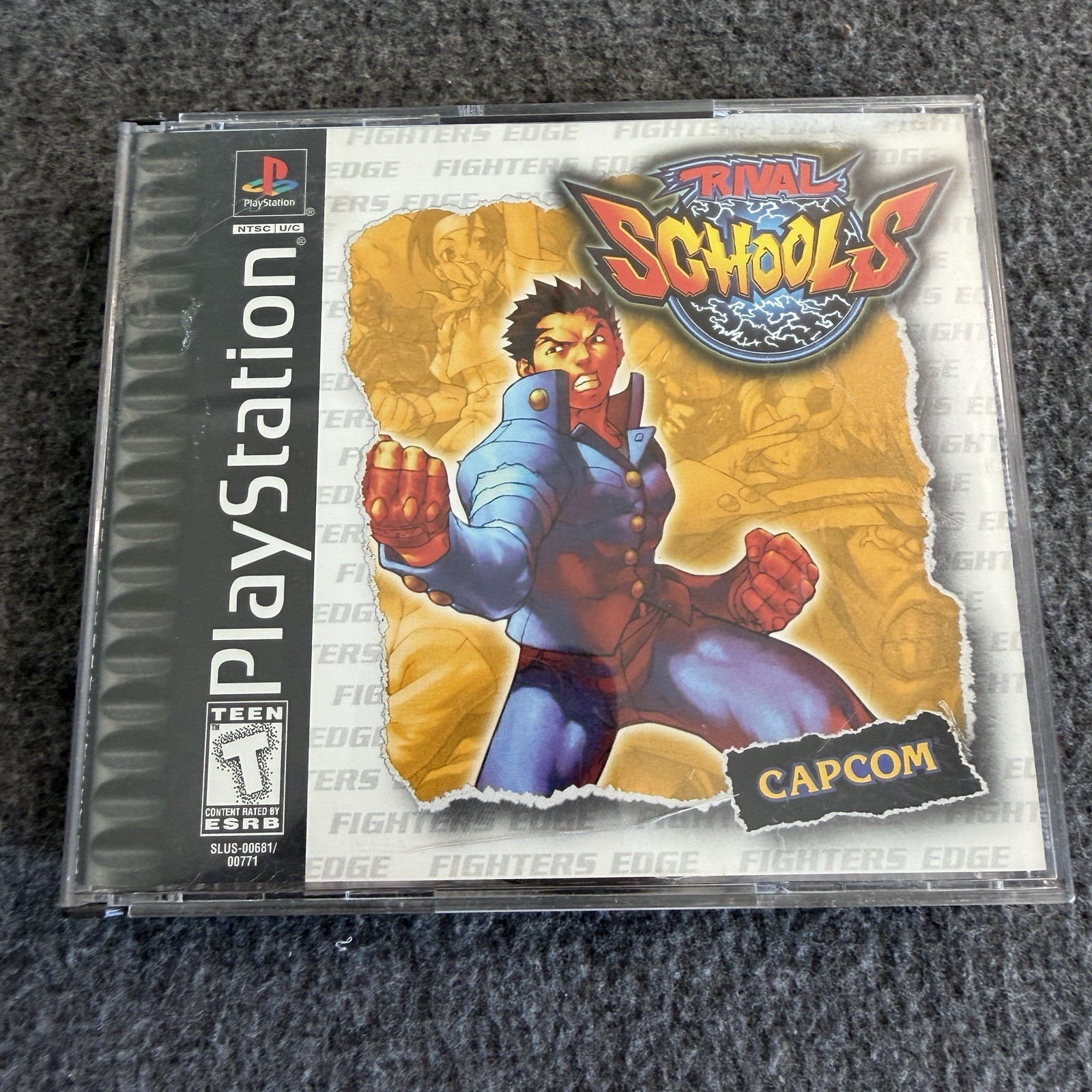 Rival Schools PS1 Complete CIB 2 Disc PlayStation Tested Authentic Capcom