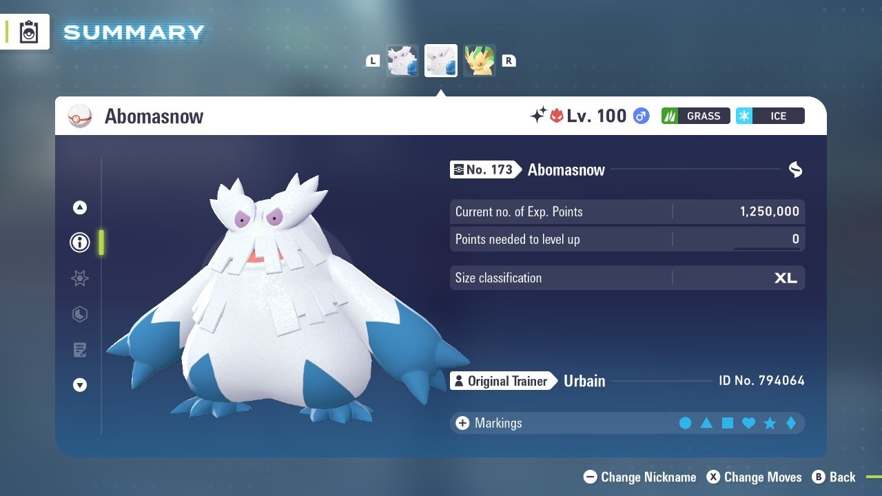 Abomasnow Shiny Alpha 6IVs Battle Ready – Legends ZA